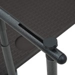 vidaXL Masă balcon suspendată maro 60x64x83,5 cm plastic aspect ratan