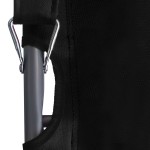 vidaXL Scaune de plajă pliante, 2 buc., negru, material textil vidaXL Scaune de plajă pliante, 2 buc., negru, material textil