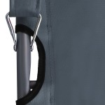 vidaXL Scaune de plajă pliante, 2 buc., gri, material textil vidaXL Scaune de plajă pliante, 2 buc., gri, material textil