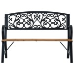 vidaXL Bancă de grădină, 120 cm, lemn