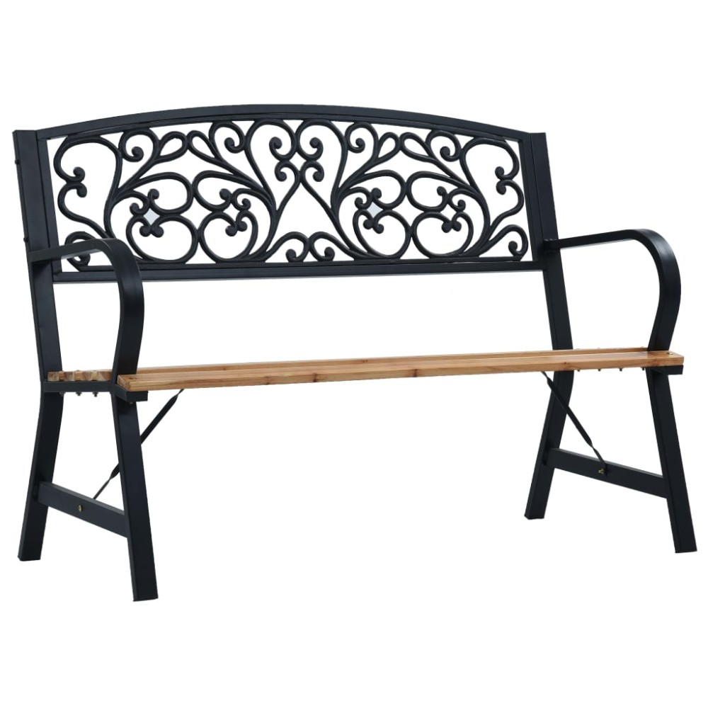 vidaXL Bancă de grădină, 120 cm, lemn
