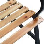 vidaXL Bancă de grădină, 120 cm, lemn