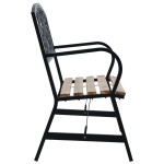 vidaXL Bancă de grădină, 120 cm, lemn