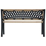 vidaXL Bancă de grădină, 120 cm, lemn