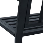 vidaXL Bancă de grădină, negru, 125 cm, oțel vidaXL Bancă de grădină, negru, 125 cm, oțel