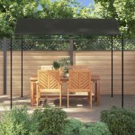 vidaXL Copertină de soare, antracit, 3 x 2,4 m