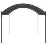 vidaXL Copertină de soare, antracit, 3 x 4 m