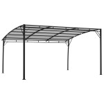 vidaXL Copertină pavilion de grădină, crem, 4x3x2,55 m