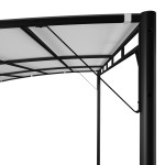 vidaXL Copertină pavilion de grădină, crem, 4x3x2,55 m