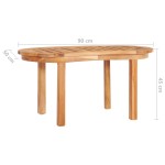 vidaXL Măsuță de cafea, 90 x 50 x 45 cm, lemn masiv de tec vidaXL Măsuță de cafea, 90 x 50 x 45 cm, lemn masiv de tec