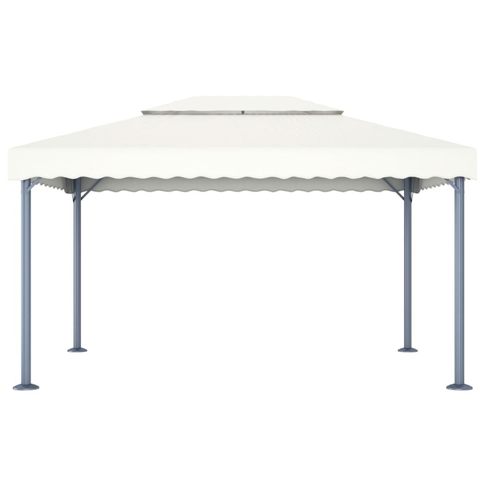 48062 vidaXL Gazebo 400x300 cm Cream Aluminium