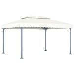 48062 vidaXL Gazebo 400x300 cm Cream Aluminium 48062 vidaXL Gazebo 400x300 cm Cream Aluminium