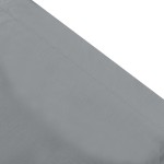 vidaXL Pat șezlong de exterior cu copertină, gri