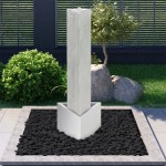 vidaXL Fântână de grădină, argintiu, 37,7x32,6x110 cm, oțel inoxidabil vidaXL Fântână de grădină, argintiu, 37,7x32,6x110 cm, oțel inoxidabil