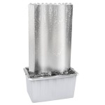 vidaXL Fântână de grădină, argintiu, 60,2x37x122,1 cm, oțel inoxidabil vidaXL Fântână de grădină, argintiu, 60,2x37x122,1 cm, oțel inoxidabil