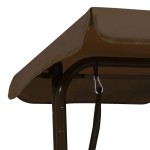 vidaXL Balansoar pentru copii, maro, 115 x 75 x 110 cm, textil vidaXL Balansoar pentru copii, maro, 115 x 75 x 110 cm, textil