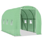 vidaXL Seră, 6,86 m², 3,43 x 2 x 2 m