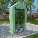 vidaXL Seră cu cadru din oțel, 0,5 m², 1 x 0,5 x 1,9 cm vidaXL Seră cu cadru din oțel, 0,5 m², 1 x 0,5 x 1,9 cm