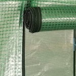 vidaXL Seră cu cadru din oțel, 0,5 m², 1 x 0,5 x 1,9 cm vidaXL Seră cu cadru din oțel, 0,5 m², 1 x 0,5 x 1,9 cm