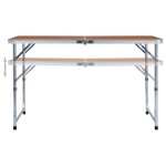 vidaXL Masă de camping pliabilă, 120 x 60 cm, aluminiu vidaXL Masă de camping pliabilă, 120 x 60 cm, aluminiu