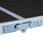 vidaXL Masă de camping pliabilă, gri, 120 x 60 cm, aluminiu vidaXL Masă de camping pliabilă, gri, 120 x 60 cm, aluminiu