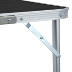 vidaXL Masă de camping pliabilă, gri, 180 x 60 cm, aluminiu vidaXL Masă de camping pliabilă, gri, 180 x 60 cm, aluminiu