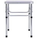 vidaXL Masă de camping pliabilă, alb, 60 x 45 cm, aluminiu vidaXL Masă de camping pliabilă, alb, 60 x 45 cm, aluminiu