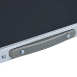 vidaXL Masă de camping pliabilă, gri, 60 x 45 cm, aluminiu vidaXL Masă de camping pliabilă, gri, 60 x 45 cm, aluminiu