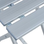 vidaXL Taburet de camping, 28 x 26 x 39 cm, aluminiu vidaXL Taburet de camping, 28 x 26 x 39 cm, aluminiu