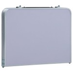 vidaXL Masă de camping pliabilă, alb, 60 x 40 cm, aluminiu vidaXL Masă de camping pliabilă, alb, 60 x 40 cm, aluminiu