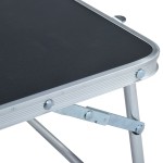 vidaXL Masă de camping pliabilă, gri, 60 x 40 cm, aluminiu vidaXL Masă de camping pliabilă, gri, 60 x 40 cm, aluminiu