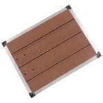 vidaXL Cădiță de duș de exterior maro 80x62 cm WPC și oțel inoxidabil vidaXL Cădiță de duș de exterior maro 80x62 cm WPC și oțel inoxidabil