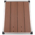 vidaXL Cădiță de duș de exterior maro 80x62 cm WPC și oțel inoxidabil vidaXL Cădiță de duș de exterior maro 80x62 cm WPC și oțel inoxidabil