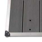 vidaXL Cădiță de duș de exterior gri 110x62 cm WPC și oțel inoxidabil vidaXL Cădiță de duș de exterior gri 110x62 cm WPC și oțel inoxidabil