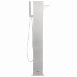 vidaXL Robinet de duș pentru grădină, 110 cm, oțel inoxidabil vidaXL Robinet de duș pentru grădină, 110 cm, oțel inoxidabil
