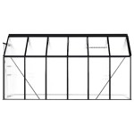 vidaXL Seră, antracit, 7,03 m², aluminiu vidaXL Seră, antracit, 7,03 m², aluminiu