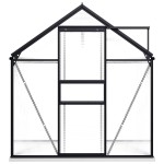 vidaXL Seră cu cadru de bază, antracit, 3,61 m², aluminiu vidaXL Seră cu cadru de bază, antracit, 3,61 m², aluminiu