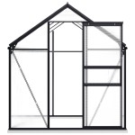 vidaXL Seră cu cadru de bază, antracit, 3,61 m², aluminiu vidaXL Seră cu cadru de bază, antracit, 3,61 m², aluminiu