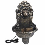 vidaXL Fântână de perete cu design cap de leu, bronz vidaXL Fântână de perete cu design cap de leu, bronz