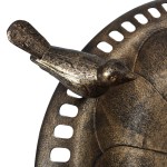 vidaXL Bazin pentru păsări de grădină, bronz, plastic vidaXL Bazin pentru păsări de grădină, bronz, plastic