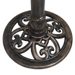 vidaXL Cadran solar, bronz, 35,5 x 82 cm, plastic