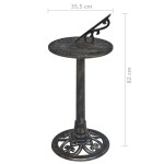 vidaXL Cadran solar, bronz, 35,5 x 82 cm, plastic