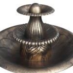 vidaXL Bazin pentru păsări cu fântână, bronz, 50 x 91 cm, plastic vidaXL Bazin pentru păsări cu fântână, bronz, 50 x 91 cm, plastic