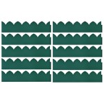vidaXL Borduri de gazon, 10 buc., verde, 65x15 cm, PP vidaXL Borduri de gazon, 10 buc., verde, 65x15 cm, PP