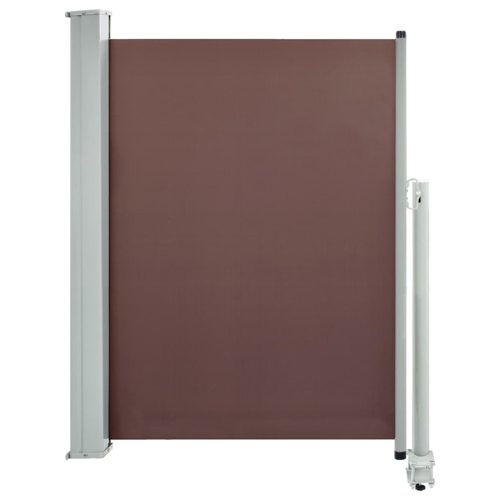 vidaXL Copertină laterală retractabilă de terasă, maro, 100 x 300 cm
