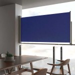 vidaXL Copertină laterală retractabilă de terasă, albastru, 120x300 cm vidaXL Copertină laterală retractabilă de terasă, albastru, 120x300 cm