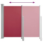 vidaXL Copertină laterală retractabilă de terasă, roșu, 120 x 300 cm vidaXL Copertină laterală retractabilă de terasă, roșu, 120 x 300 cm
