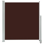 vidaXL Copertină laterală retractabilă, maro, 140 x 300 cm vidaXL Copertină laterală retractabilă, maro, 140 x 300 cm