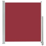 vidaXL Copertină laterală retractabilă de terasă, roșu, 140 x 300 cm vidaXL Copertină laterală retractabilă de terasă, roșu, 140 x 300 cm