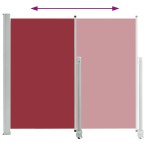 vidaXL Copertină laterală retractabilă de terasă, roșu, 140 x 300 cm vidaXL Copertină laterală retractabilă de terasă, roșu, 140 x 300 cm
